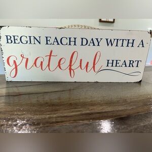 Grateful Heart- Block Style Home Decor